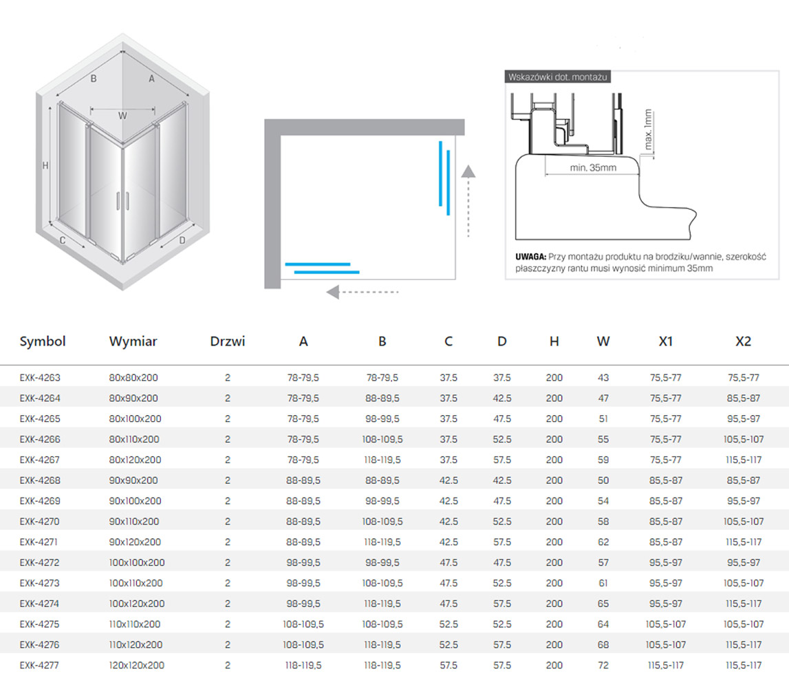 New Trendy smart kabina rysunek techniczny